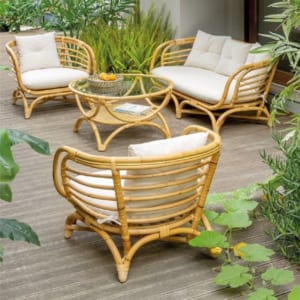Bộ bàn ghế mây B23 - sự kết hợp đẹp đẽ từ mây đan tự nhiên