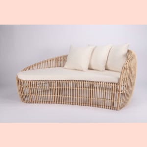 Đường cong cuốn hút của sofa mây S50
